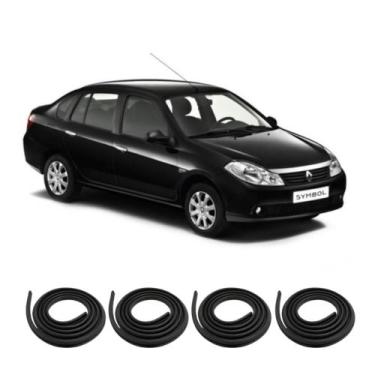 Imagem de Kit Borracha Vedação Das 4 Portas Symbol 2008 A 2013 - sem marca