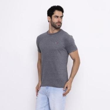 Imagem de Camiseta Masculina Básica FMF com Bordado Algodão Premium Itália-Masculino