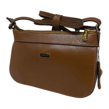 Imagem de Bolsa Feminina Tira de Transversal Fecho Pratico Couro Cacci