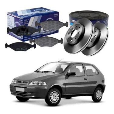 Imagem de Kit Disco Pastilha Freio Palio 1.0 1.3 1.4 2001 A 2004 - SYL