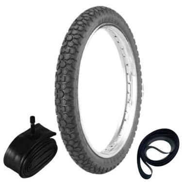 Imagem de Pneu Cg 125 Cg 150 Ybr 125 Yes 125 275-18 42p Wh21 Rinaldi + Camara + 