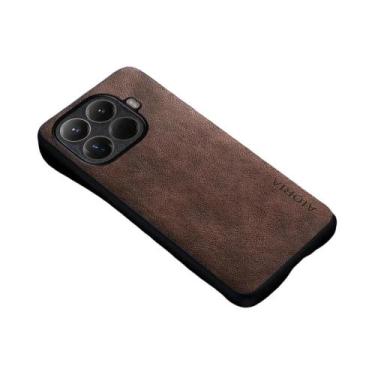 Imagem de Capa De Telefone De Couro Luxuosa Para Xiaomi 15T 15 pro Estilo Empres