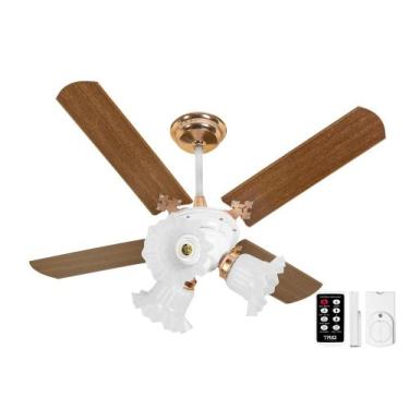 Imagem de Ventilador de Teto New Zeta 4 Pás + Controle Remoto - Venti-Delta, 220