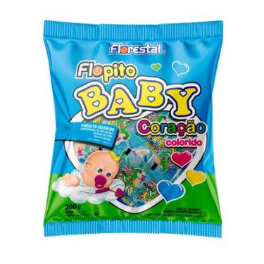 Imagem de Pirulito Colorido Baby Coração - Florestal 100g