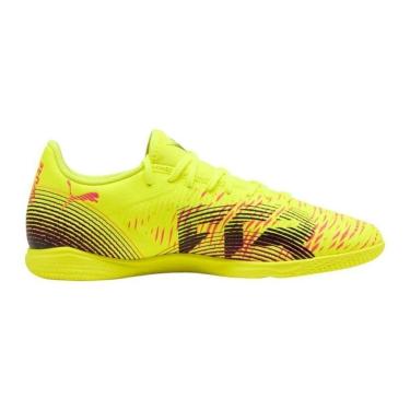 Imagem de Chuteira Futsal Puma Future 8 Play It - Amarelo 34-Unissex