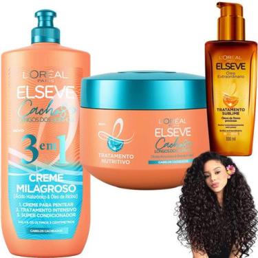 Imagem de Kit Elseve Cachos Longos dos Sonhos Loreal Paris Oleo Extraordinario T