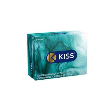 Imagem de Lenço de Papel Kiss Folha Dupla Embalagens Sortidas 100 Unidades