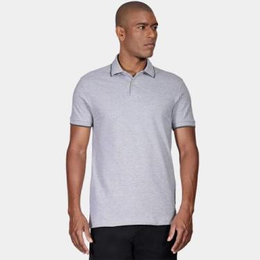 Imagem de Camisa Polo Aramis Classic Friso Ve26 Cinza Masculino, M