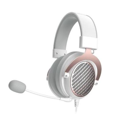 Imagem de Headset Gamer Redragon Luna Lunar White Open Back 53mm 30000Hz - H540W