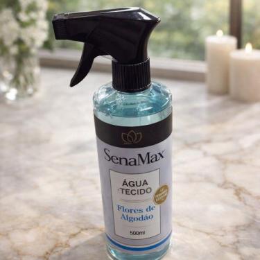 Imagem de Água para Tecidos Flores de Algodão 500ml Azul Aromatizador de Roupas 