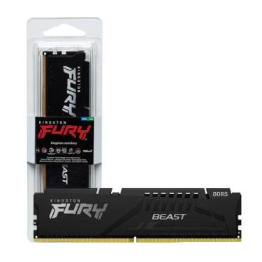 Imagem de Memória RAM 16GB Kingston Fury Beast DDR5 5600MHz CL40 Para Intel XMP 