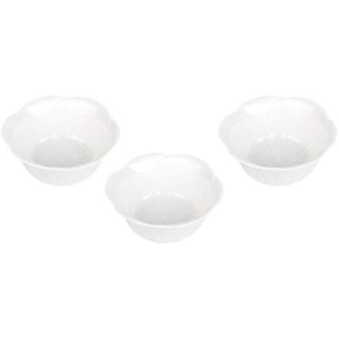 Imagem de Petisqueira Molheira De Porcelana Flor Hauskraft Com 3 Peças 100ml 4x9