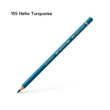 Imagem de Lápis de Cor Faber Castell Polychromos Avulso, 155 Helio Turquoise