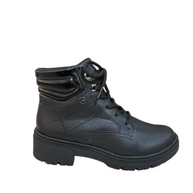 Imagem de Coturno Dakota D0451 Feminino Couro Baixo Antiderrapante, Preto, 38, F