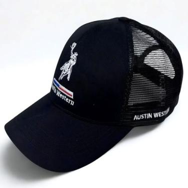 Imagem de Boné Masculino Austin Preto Original Aba Curva Bordado 3d