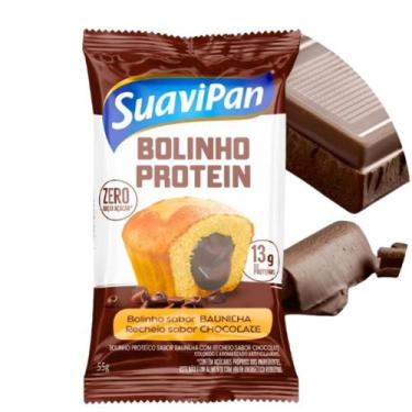 Imagem de Bolinho Proteico Baunilha com Chocolate Suapivan 55g - Suavipan