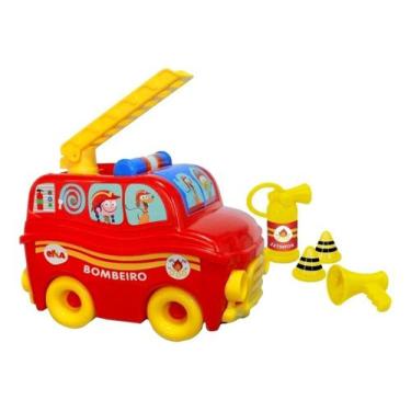 Imagem de Brinquedo Caminhão De Bombeiro C/ Escada E Acessórios - Elka - ELKA BR