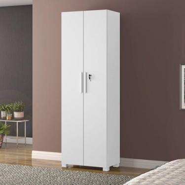 Imagem de Armário para Escritório 2 Portas com Chave Nt 4020 Branco/New - Notáve