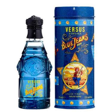 Imagem de Perfume Blue Jeans Masculino Eau de Toilette Amadeirado 75ML Versace Original Importado