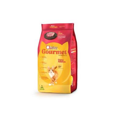 Imagem de Ração Quatree Gourmet Para Gatos Adultos Sabor Carne 10kg