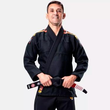 Imagem de Kimono Jiu Jitsu Atama Ultra Light Sunset Preto Unissex