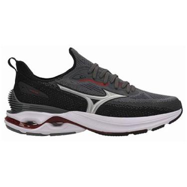 Imagem de Tênis Mizuno Wave Mirai 8 Masculino - Chumbo/Preto 41, Chumbo, Preto, 