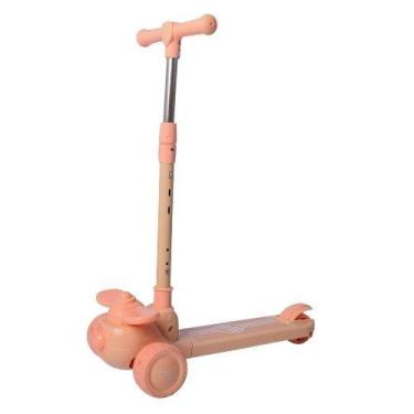 Imagem de Patinete Infantil Roda LED Estável Resistente Altura Regulável com Fre