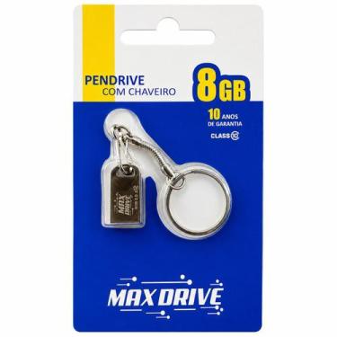 Imagem de Pendrive com chaveiro 8GB Max Drive Armazenamento