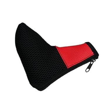 Imagem de Almencla Taco de Golfe de Malha Leve com Zíper de Cabeça de Clube Substituição Da Capa de Cabeça de Clube, Vermelho