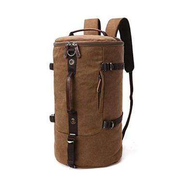 Imagem de TOKSHOP Mochila de Viagem Tipo Mala de Bordo (Marrom)