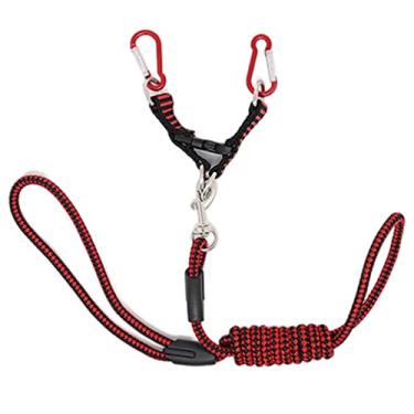 Imagem de Corda de reboque RC universal para carro de lagartas com buggy rock, nylon + metal, vermelho