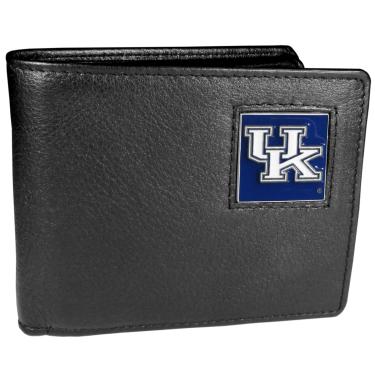 Imagem de Carteira masculina NCAA Siskiyou Sports Kentucky Wildcats de couro dobrável tamanho único preta