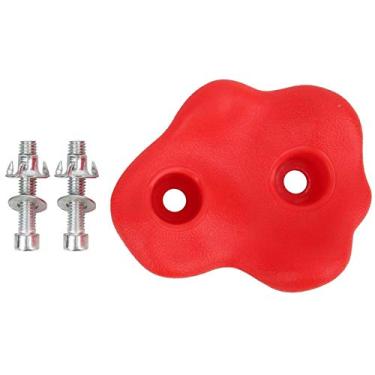 Imagem de 10 peças suportes de escalada, suportes de escalada, fáceis de agarrar para equipamentos de diversão acessórios de escalada na parede(vermelho)