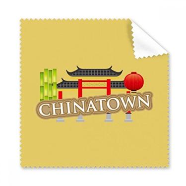 Imagem de Bamboo Lantern Brown China Town Pano de limpeza de óculos de limpeza de tela de telefone 5 peças