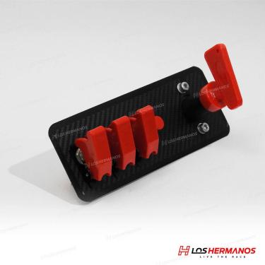 Imagem de Painel De Instrumentos E Botão Start - Preto/Vermelho