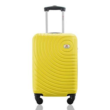 Imagem de Mala de Bordo Viagem 10kg Rodas 360º Rígida ABS Cadeado Segredo Gladiador A7MB Amarelo