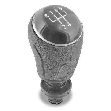 Imagem de Bola de Câmbio Manopla Gol Voyage G6 2014 a 2016 Gol Voyage G7 2017 e 2018 Preto com Aro Prata