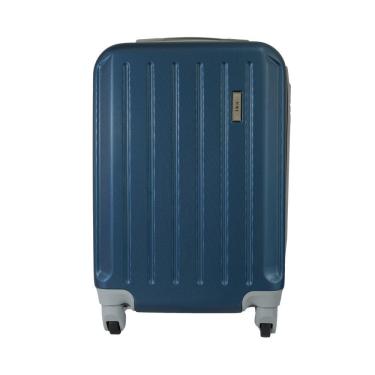 Imagem de Mala de Bordo Pequena para Viagem Abs Ika Scorpion Cadeado Integrado Rodas Giro 360º Azul Marinho