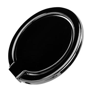 Imagem de Suporte de anel de telefone, suporte de telefone móvel para telefone de metal ajustável 360 Suporte magnético para carro para telefones celulares e tablets (preto)
