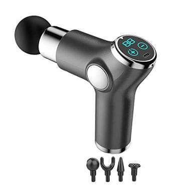 Imagem de Pistola Massageadora Muscular Profissional Fisioterapia, Mini-pistola Elétrica de Massageador Muscular Portátil (Cinza)