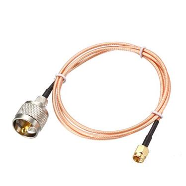 Imagem de uxcell SMA macho para UHF PL-259 macho RG316 RF cabo coaxial, 6 Feet, a19061200ux0437