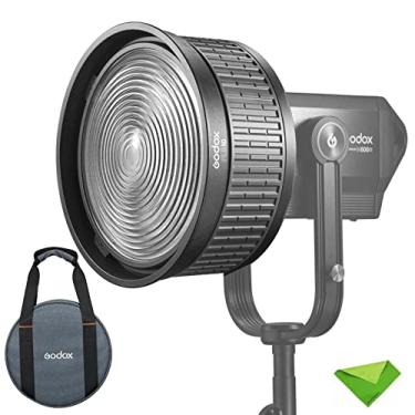 Imagem de Godox FLS10 10" Lente Fresnel para Godox SL60W VL150 UL150 SL150II SZ150R SL200II SZ200BI Foco para luzes LED Aputure e outras luzes de vídeo LED de montagem Bowens (10-35°)