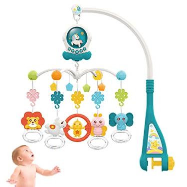 Imagem de Baby Mobile para Berço, Brinquedo Pendurado Berço com Projetor Estrela e Música, Brinquedos para recém-nascidos para desenvolvimento cerebral 0 a 3 meses, brinquedos para bebês