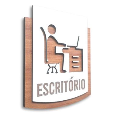 Imagem de Placa De Sinalização | Escritório - MDF 15x13cm