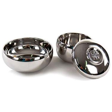 Imagem de GARASANI Utensílios de mesa de cozinha aço inoxidável redondo coreano tradicional tigela de arroz com tampa conjunto de tigela de sopa isolado a vácuo parede dupla metal louça