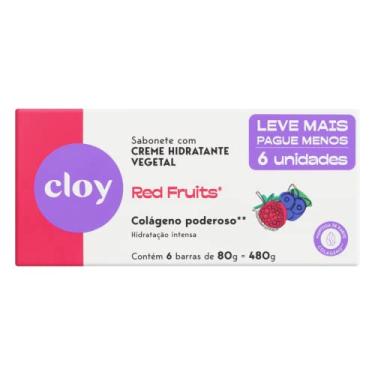 Imagem de Cloy Sabonete Beauty Bar Red Fruits 6X80G - Leve Mais Pague Menos