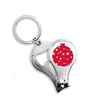 Imagem de Chaveiro abridor de garrafa abridor de garrafa com estrela de Natal vermelho festival