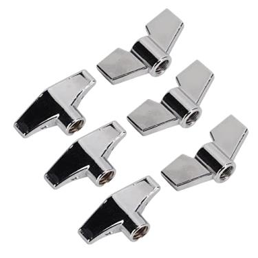 Imagem de Porcas de asa tipo T, tamanhos padrão, anel de arruela de aço inoxidável resistente ao desgaste para fixação de pratos de tambor