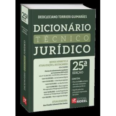 Imagem de Dicionário Técnico Jurídico - 25  Edição
