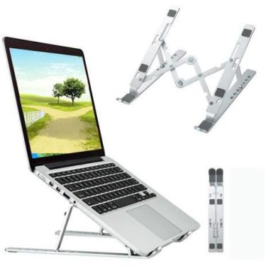 Imagem de Suporte De Alumínio Para Notebook Dobravel Aluminio - Laptop Stand